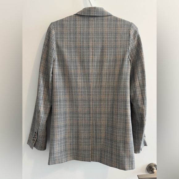 Aritzia Little Moon Caluna Gray and White Jacket XXS Blazer Workwear Chic - Picture 2 of 9